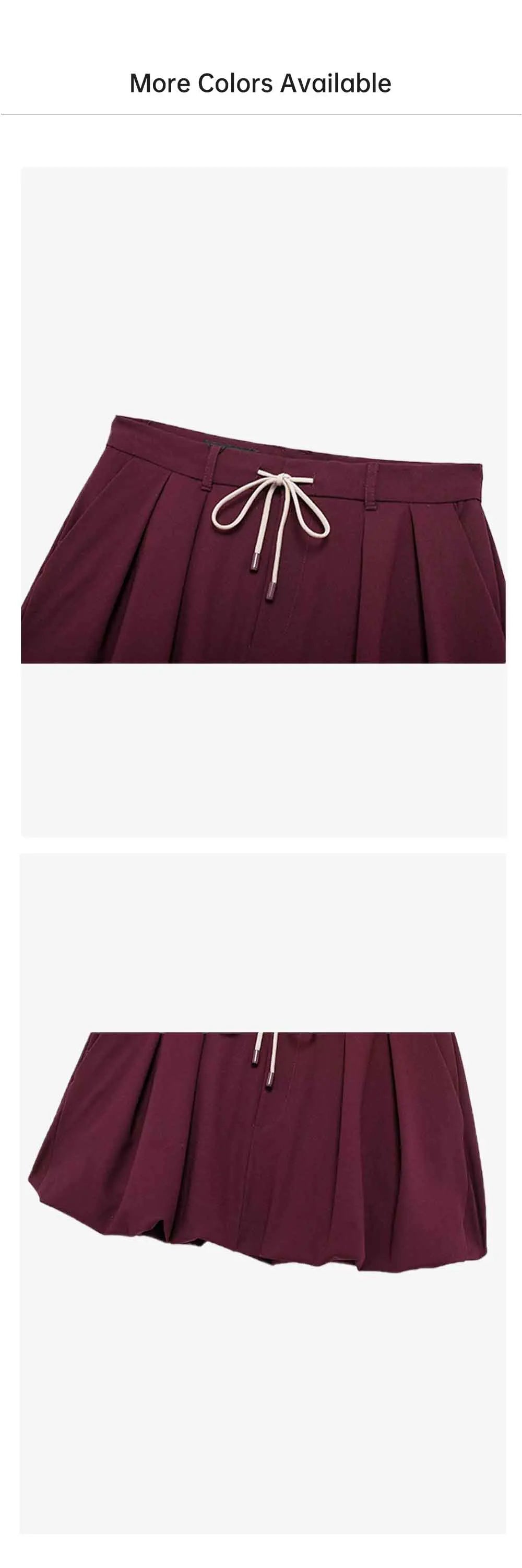 UNIZERA 2024 Autumn New Product Fashion Casual Women's Zipper Pocket Decoration Jacket Coat Lantern Mini Skirt Set